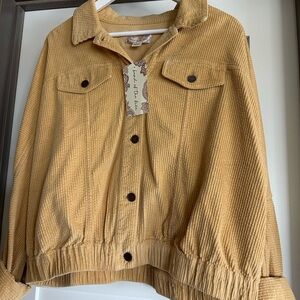 NWT Women's Tan Corduroy Jacket